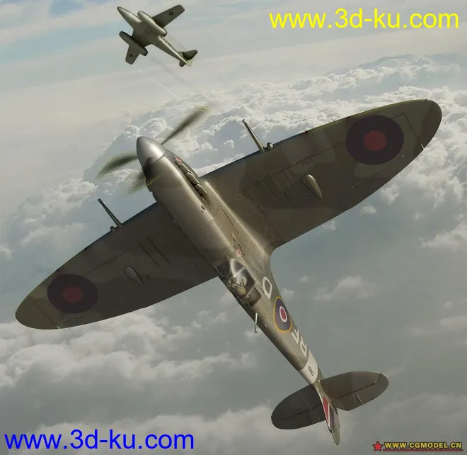 Spitfire  in obj-format模型的图片1