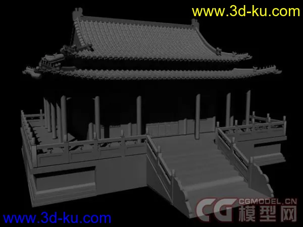 中国古典建筑模型的图片1