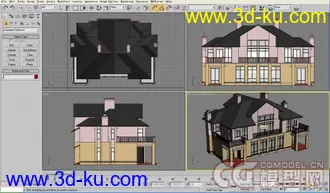 3D打印模型别墅系列的图片