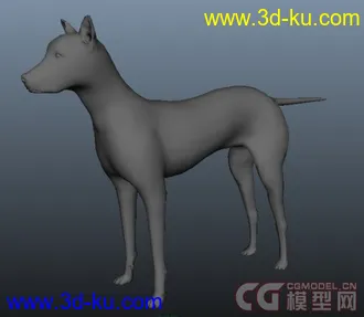 3D打印模型一只狗狗的图片