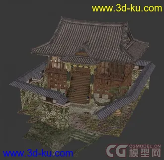 3D打印模型本能寺的图片