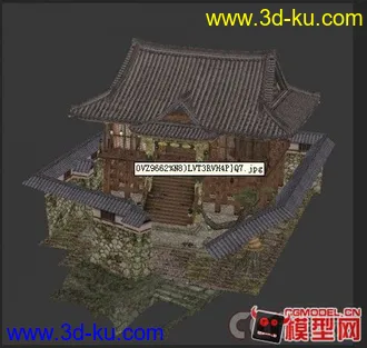 3D打印模型本能寺的图片