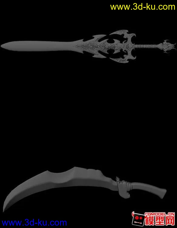 自己做的刀和剑模型的图片1