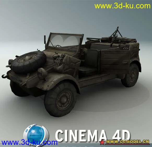 Kubelwagen C4D模型的图片1