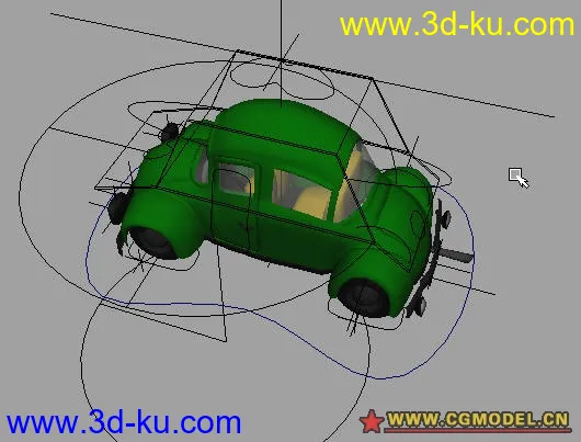 卡通汽车(带绑定)模型的图片2