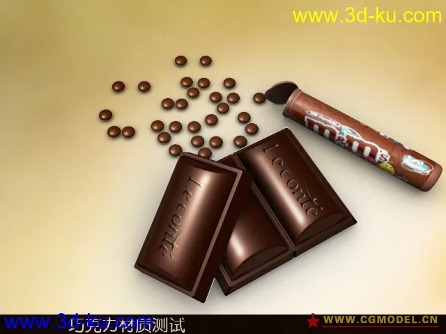 金蒂巧克力材质原场景模型的图片1