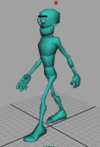 AIM小人骨骼+绑定+动画_可自行调节动画学习用模型的图片1