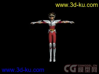 圣斗士3d模型(带骨骼绑定)的图片