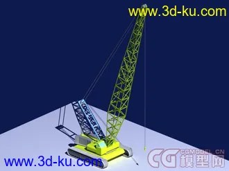 3D打印模型工具车 履带吊车 简模 带动画的图片