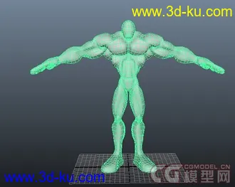 3D打印模型肌肉男人的图片