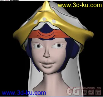 3D打印模型女子头部的图片