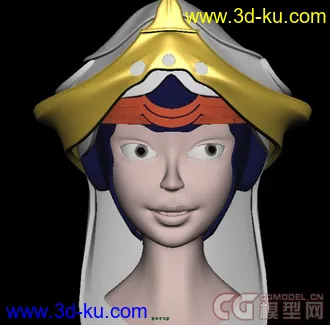 3D打印模型女子头部的图片