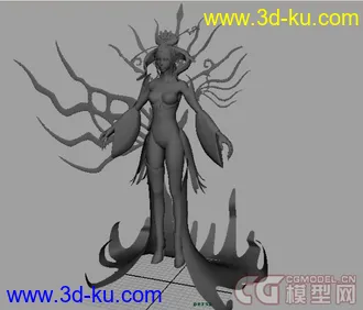 3D打印模型游戏女的图片