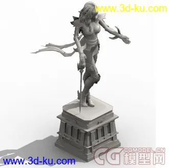 3D打印模型女神雕像的图片