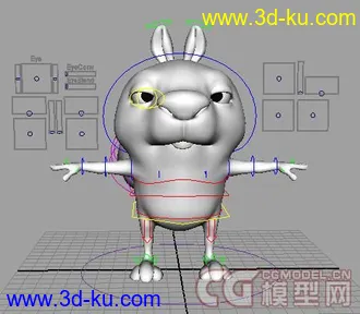 3D打印模型松鼠，表情，无贴图的图片