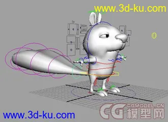 3D打印模型松鼠，表情，无贴图的图片