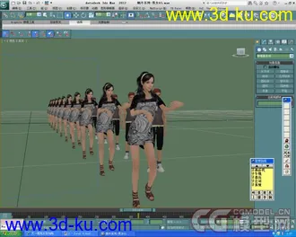 3D打印模型又一漂亮女孩加贴图的图片