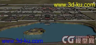 【大明宫】简模大场景3D模型下载~~的图片