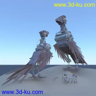 3D打印模型机器鸟的图片