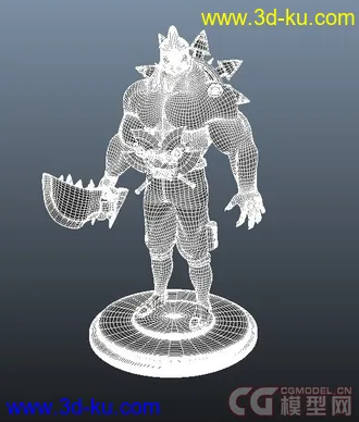 3D打印模型野猪战士的图片