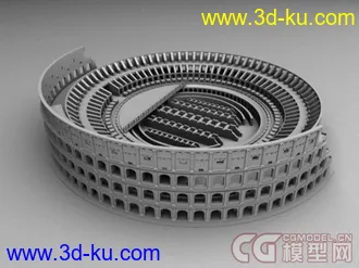 3D打印模型古罗马竞技场【精细】申请加分 附带文件的图片