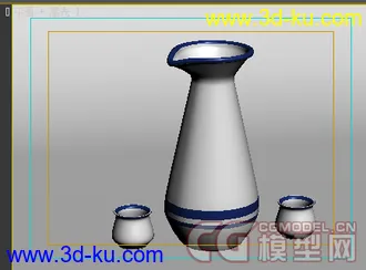 3D打印模型自己做的酒壶Vray2.02版本的的图片