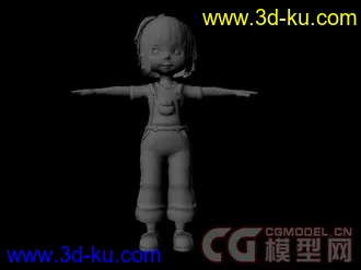 3D打印模型可爱小女孩的图片