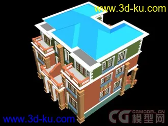 3D打印模型别墅的图片