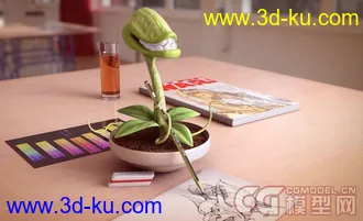 3D打印模型食人花的图片