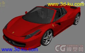 3D打印模型Ferrari 458 Spider的图片