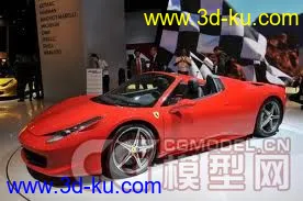 3D打印模型Ferrari 458 Spider的图片