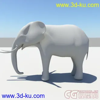 3D打印模型大一做的大象，给大家看下！的图片