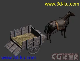 3D打印模型精美马车，古建好用的图片