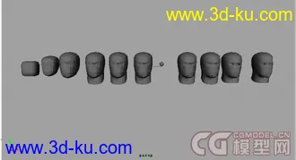 maya人头模型详解的图片