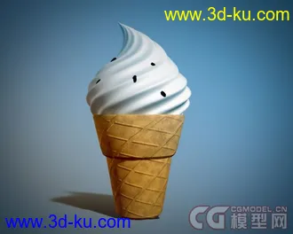 3D打印模型冰淇淋的图片