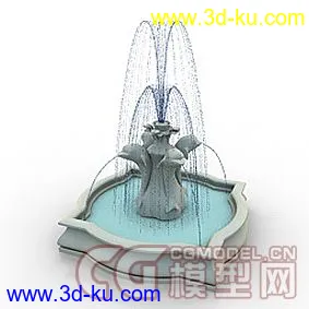 Delphin Fountain喷水池模型的图片1