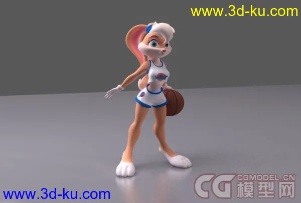 兔女郎篮球小宝贝模型的图片1