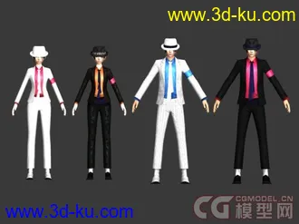 3D打印模型炫舞男女Michael Jackson时装的图片