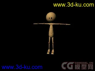 3D打印模型绑定好的小人的图片