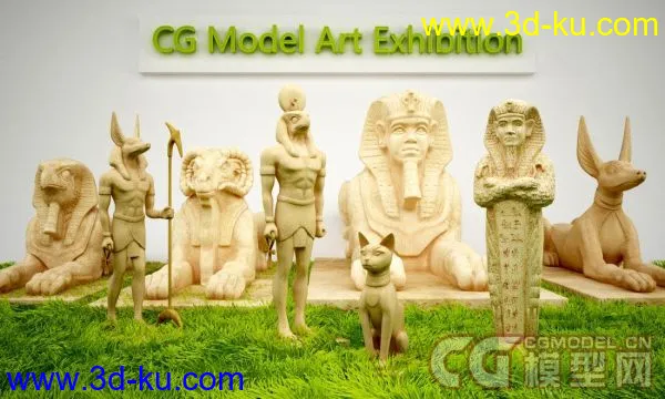 CGModel Egyptian Art Exhibition模型的图片1