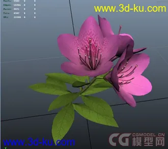 3D打印模型花与椰子树的图片