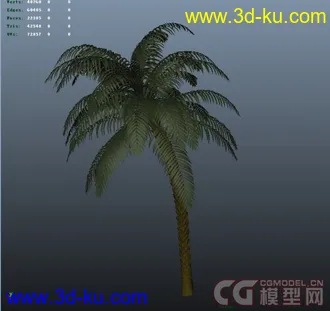 3D打印模型花与椰子树的图片