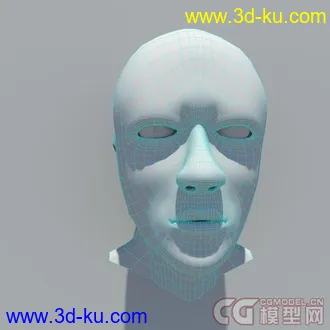 3D打印模型男人头。的图片