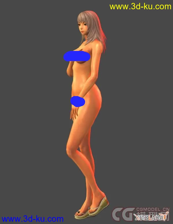 剑灵Blade & Soul Nude Female Jin :3模型的图片1
