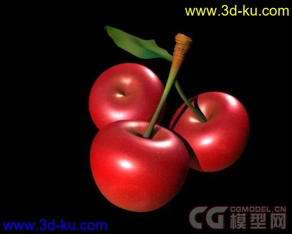 水果——樱桃渲染模型的图片1