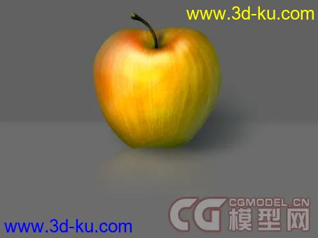 ps苹果，贴图制作思路，水果，苹果模型的图片1