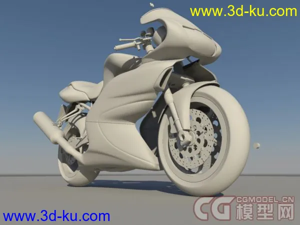 摩托车（带三视图，参考图）模型的图片2