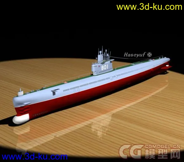 “R”级（033型）常规动力潜艇模型的图片1