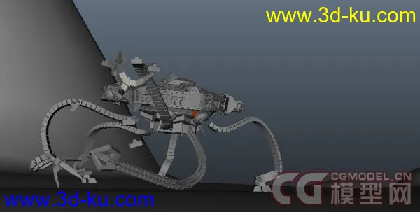maya机器人模型带绑定带动画带灯光大场景的图片2