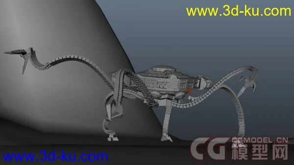 maya机器人模型带绑定带动画带灯光大场景的图片3